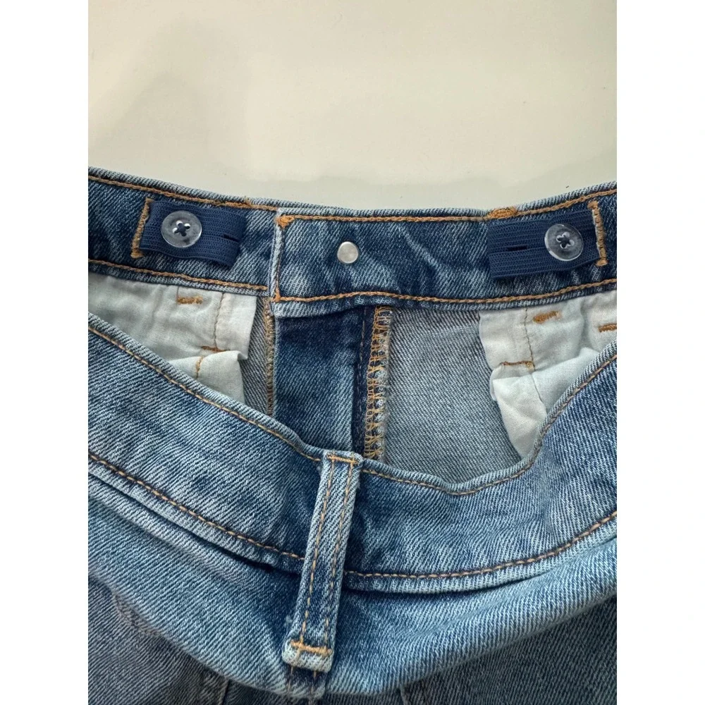 Old Navy Girls High Rise Flare Denim Jeans Size 12 Light Blue Wash